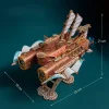 3D Wooden Puzzles for Adults, DIY Fantasy Spaceship Model Kit, 