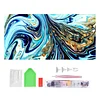 Blue Fluid - Round Drill Diamond Painting - 80*40CM - Large Size