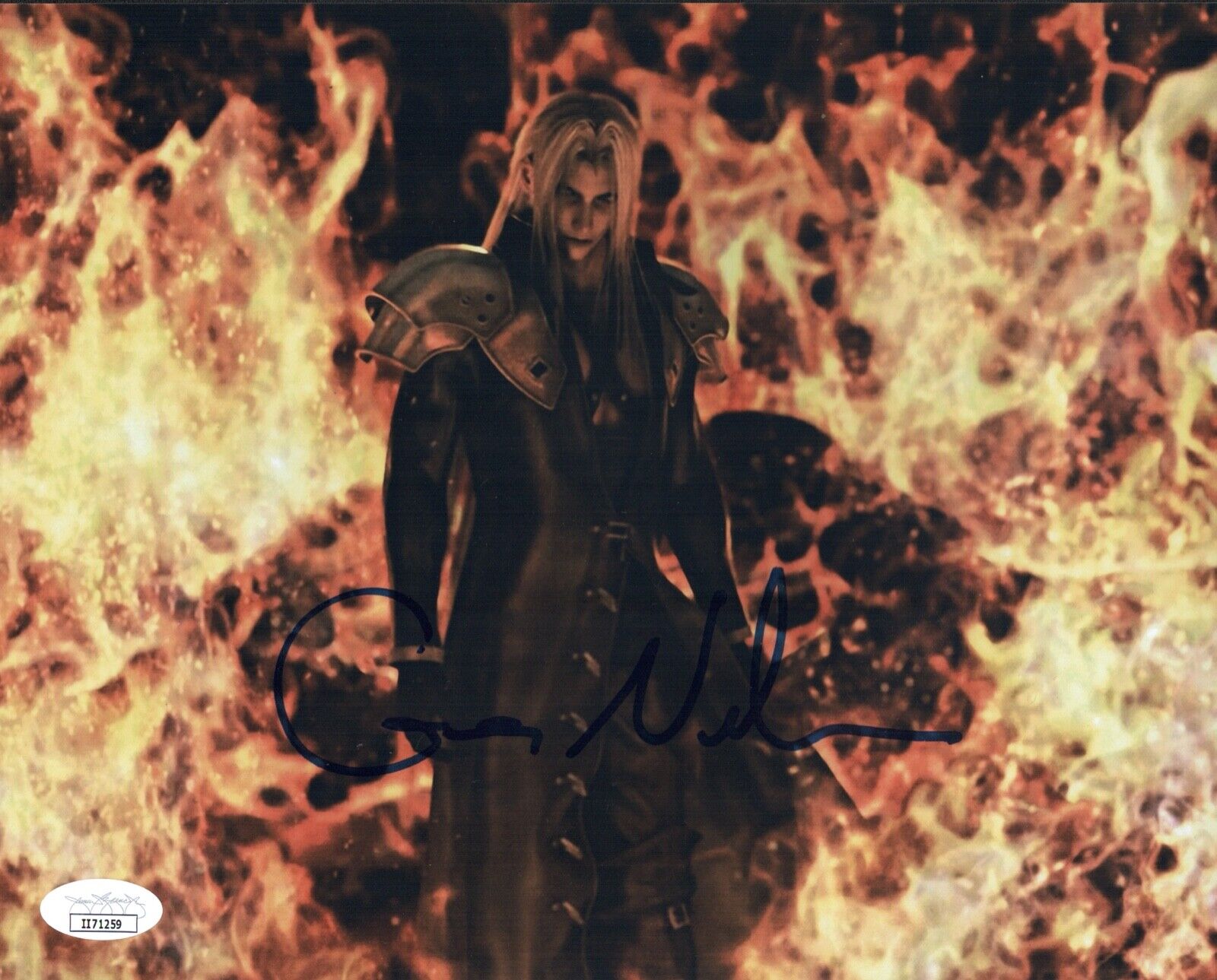 GEORGE NEWBERN Signed Sephiroth FINAL FANTASY VII 8x10 Photo Poster painting Autograph JSA COA