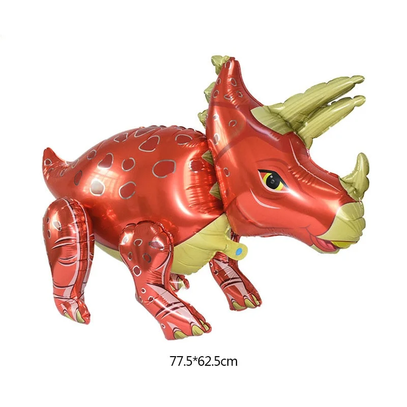 1Pc 4D Walking Dinosaur Foil Balloons Dinosaur Party Supplies Birthday Decoration Ballons Jungle Animal Part Supplies Globos