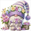 (US Only)Gnome Design DIY Bead Embroidery Kit 40x39cm 9CT Cross Stitch Kit for Home Decor