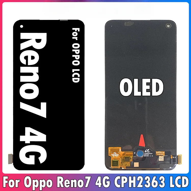 OLED 6.43" For OPPO Reno7 LCD CPH2363 Display Screen Touch Digitizer For OPPO Reno 7 4G Display Replacement Repair