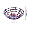 (US Local)Flower Diamond Painting Wooden Serving Tray Decorative Diamond Art Fruit Tray(D)