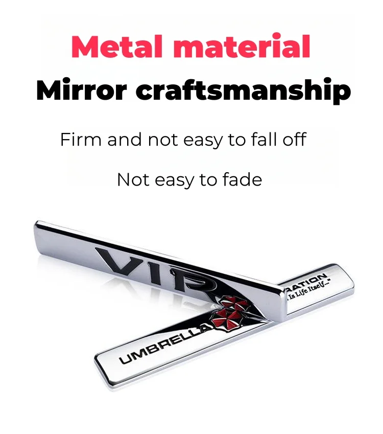 Car Stickers Metal Modified Side Label Decorative Car Stickers（2PCS）