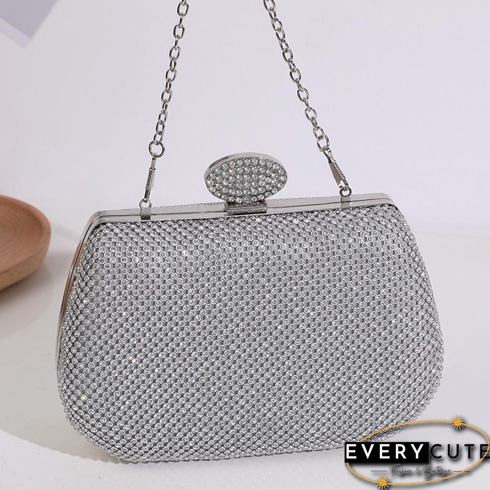 Fashion Women Shining Handbag With Chain