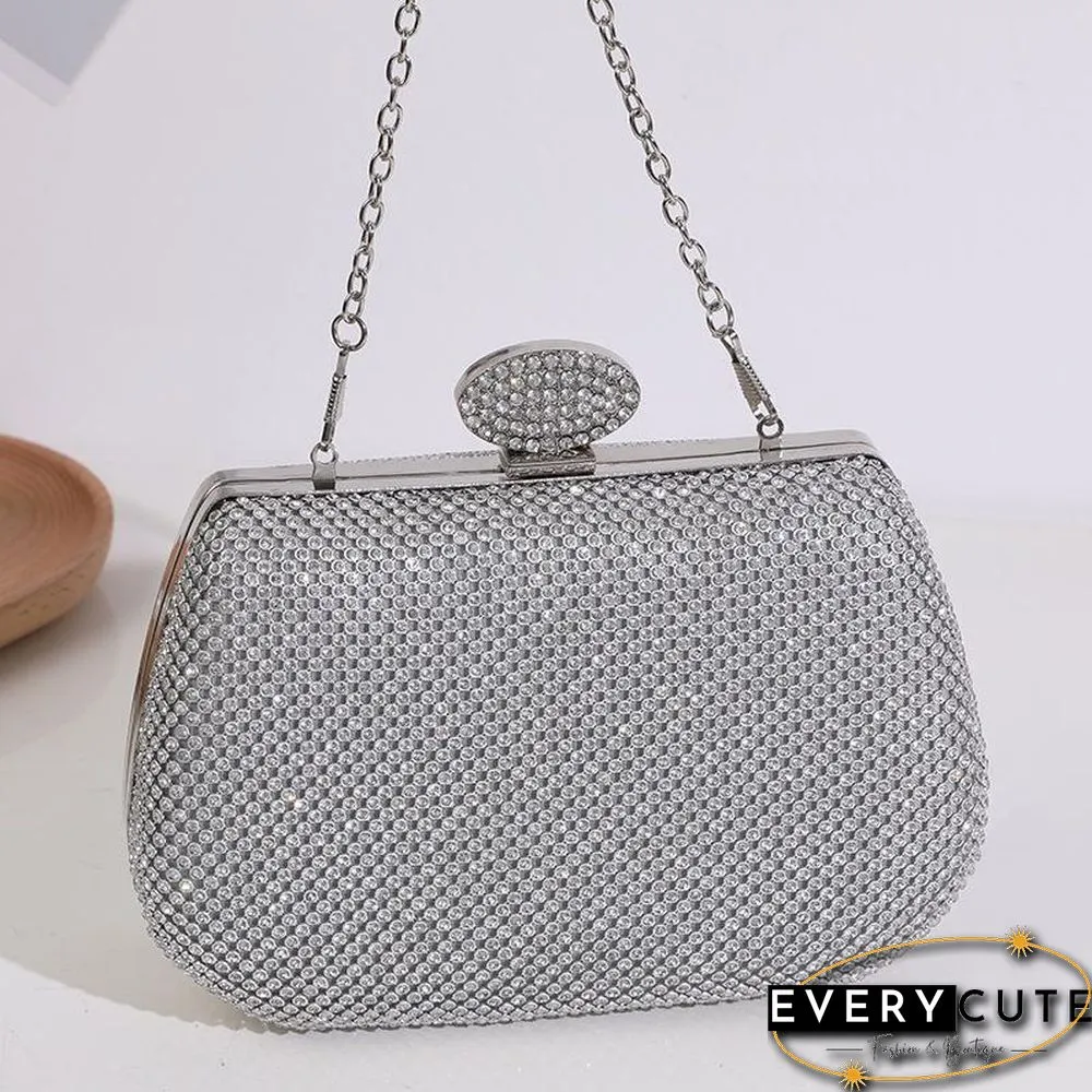 Fashion Women Shining Handbag With Chain