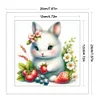 Cute Rabbit-18CT Stamped Cross Stitch 20*20cm/7.87*7.87in
