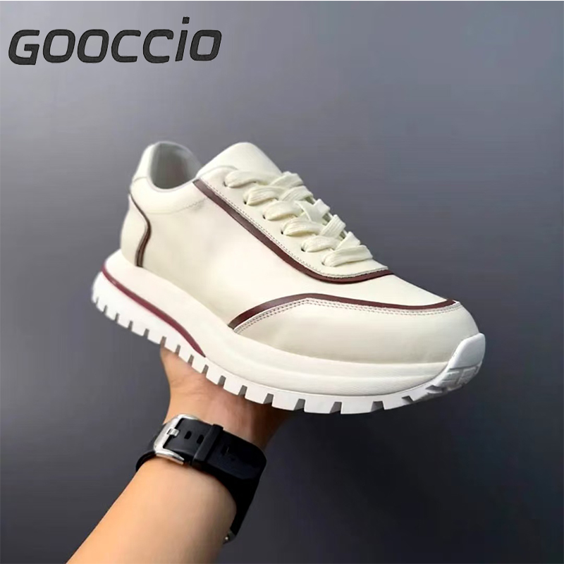 BC186 Cowhide Sneakers/Casual Shoes For Men GOOCCIO   