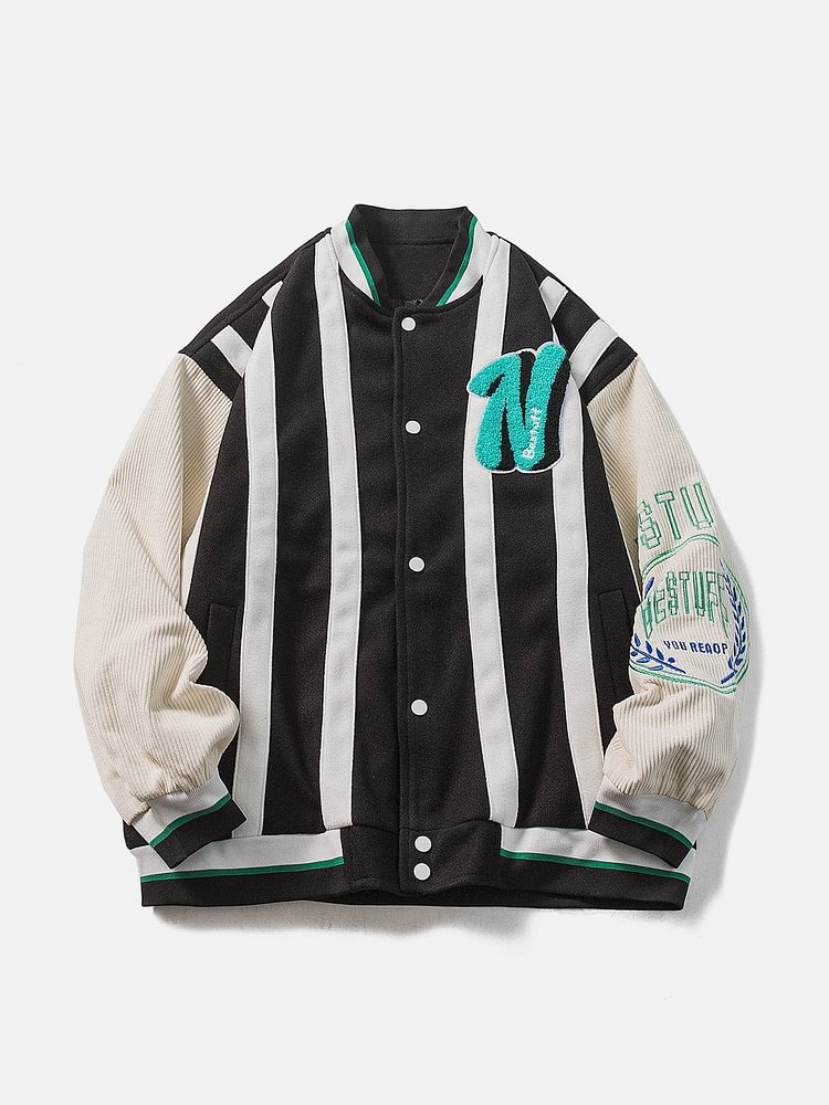 Stripe Varsity Jacket