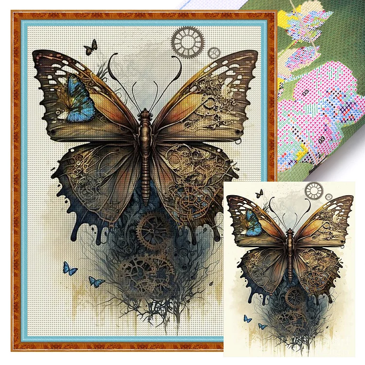 Butterfly - Printed Cross Stitch 11CT 40*55CM