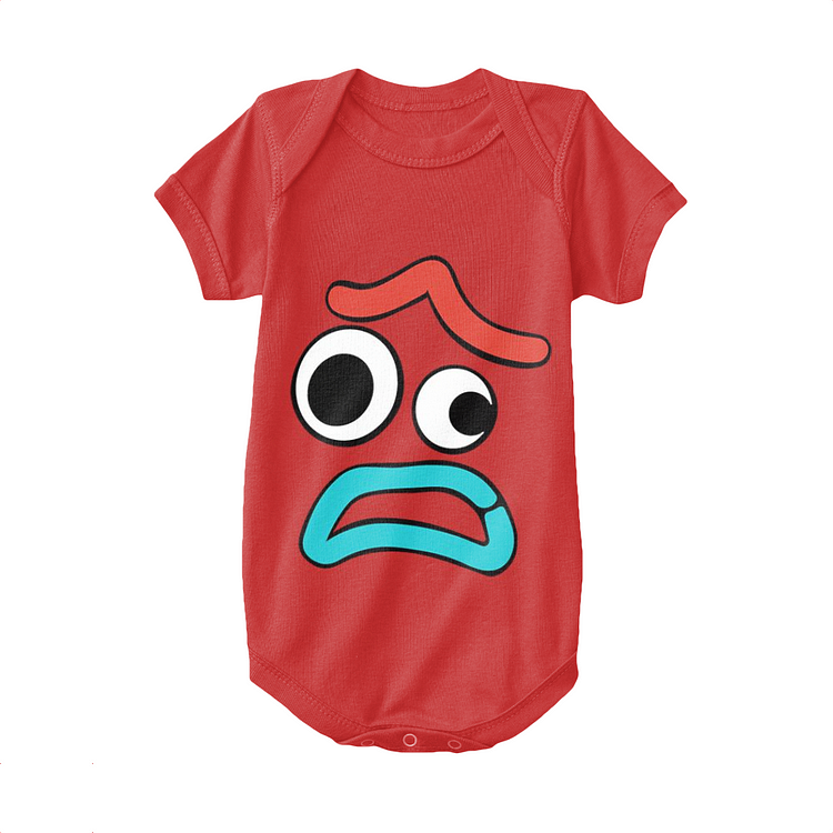 Forky Worried Face, Toy Story Baby Onesie
