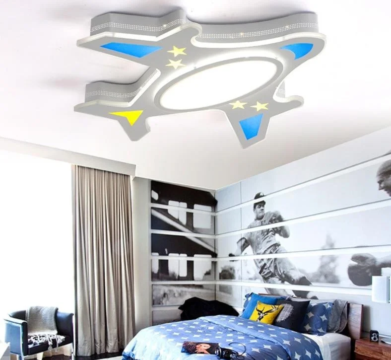 New Kids Study Room Ceiling Lights Airplane LED For 5-15Square Meters Child Bedroom Ultra-thin Modern Flush Mount Plafondlamp