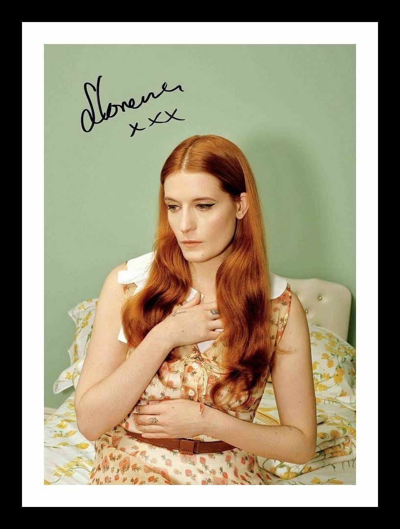 Florence Welch Autograph Signed & Framed Photo Poster painting 2