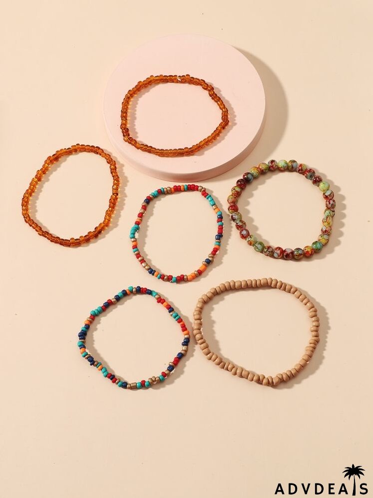 6pcs Beaded Bracelet