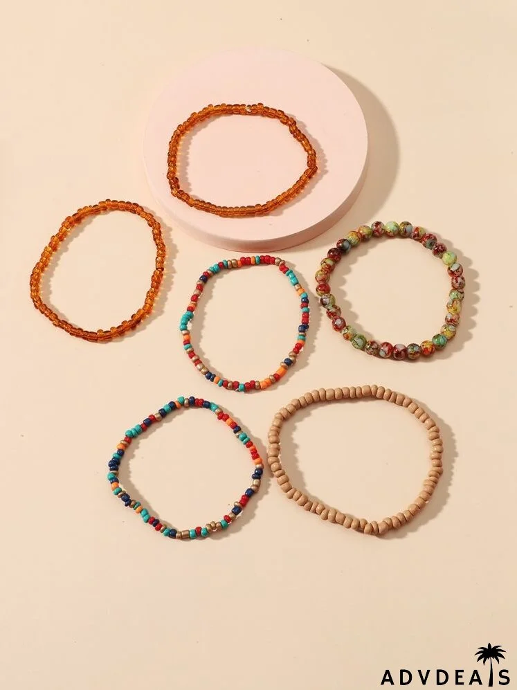 6pcs Beaded Bracelet