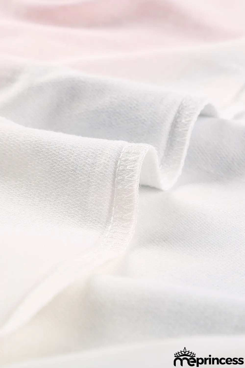 Pink Casual Tie-dye Round Neck Sweatshirt