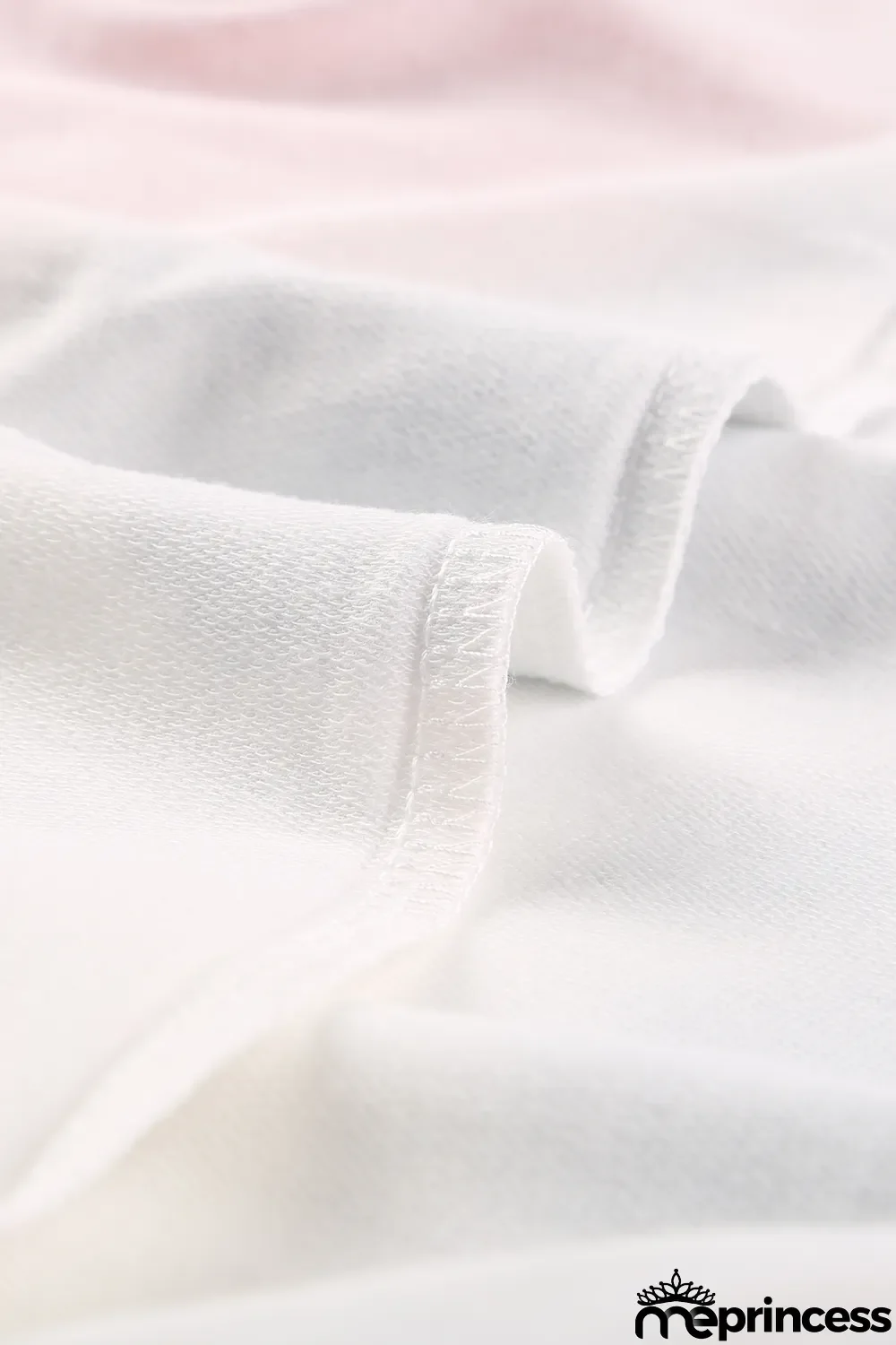 Pink Casual Tie-dye Round Neck Sweatshirt