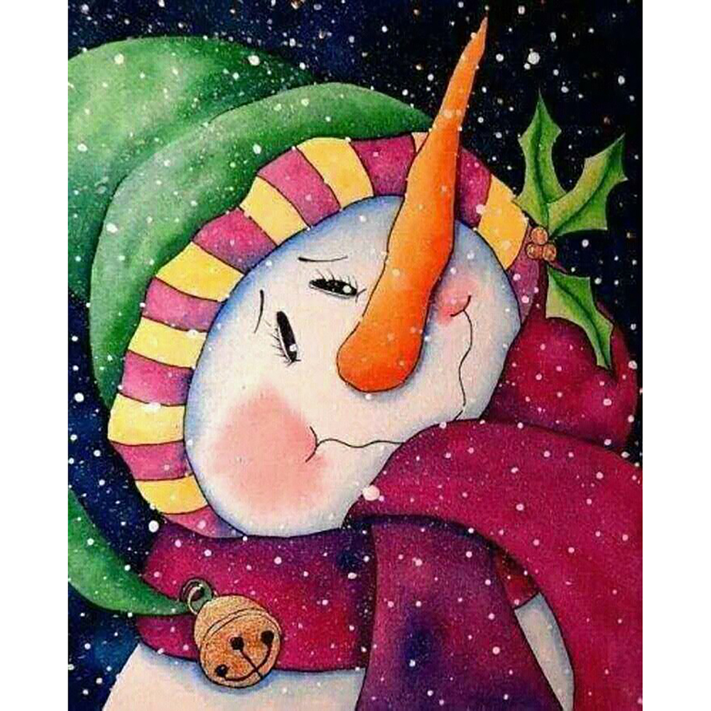 

Snowman - Round Drill Diamond Painting - 30*40CM, 501 Original