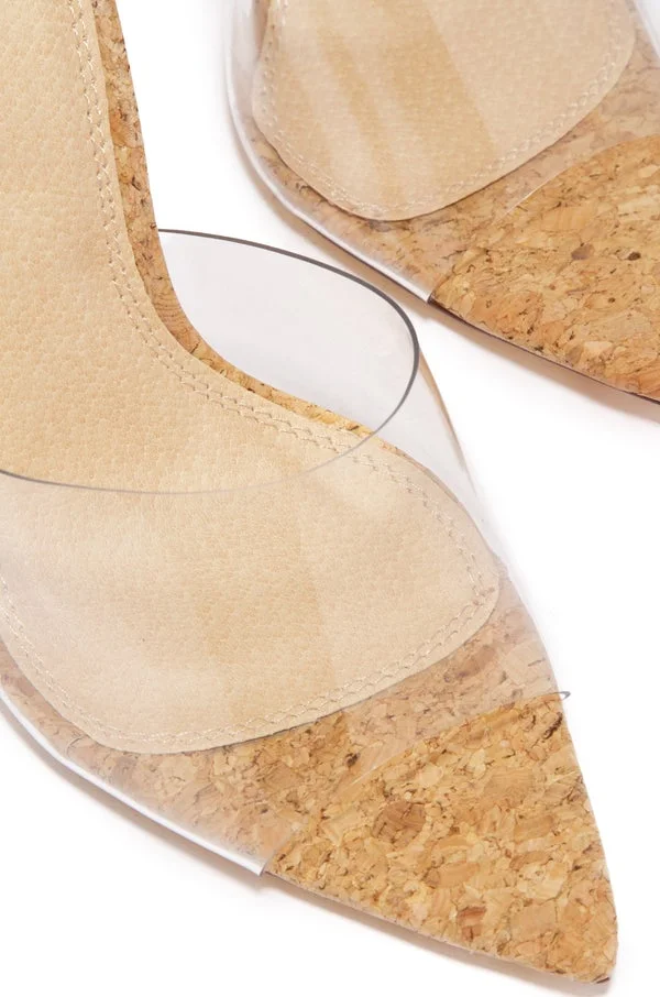 Liliana Laurent-3-Pu Pointy Toe Clear High Heels