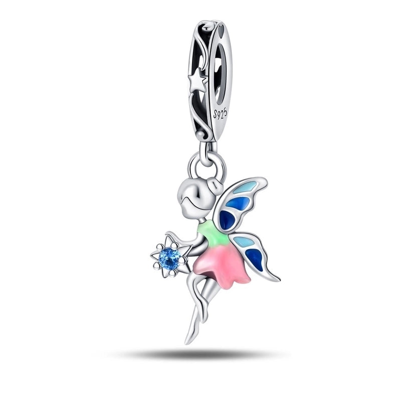 1 Piece 925 Sterling Silver Fairy Fairy Pendant Jewelry Accessories