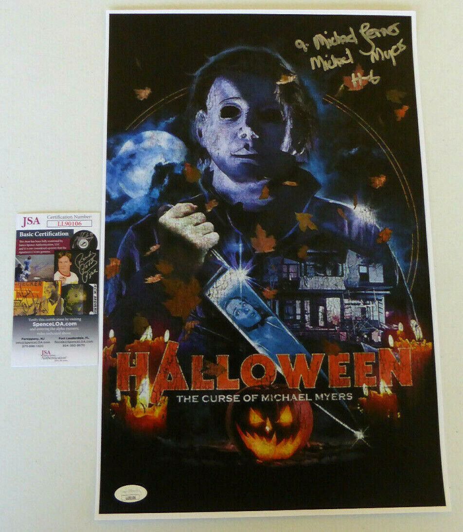 A. Michael Lerner Signed 11x17 Photo Poster painting Halloween 6 Curse of Myers, H6, JSA COA