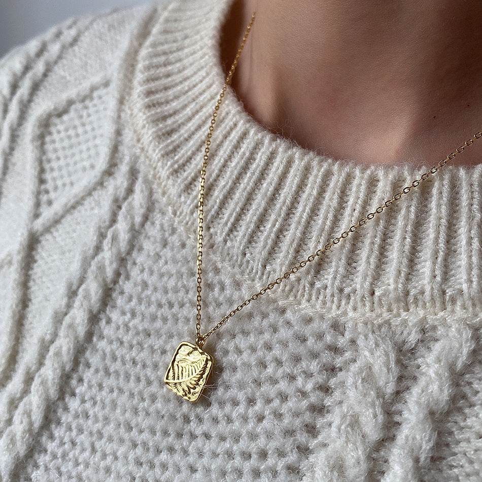 925 Sterling Silver Geometric Silver Necklaces