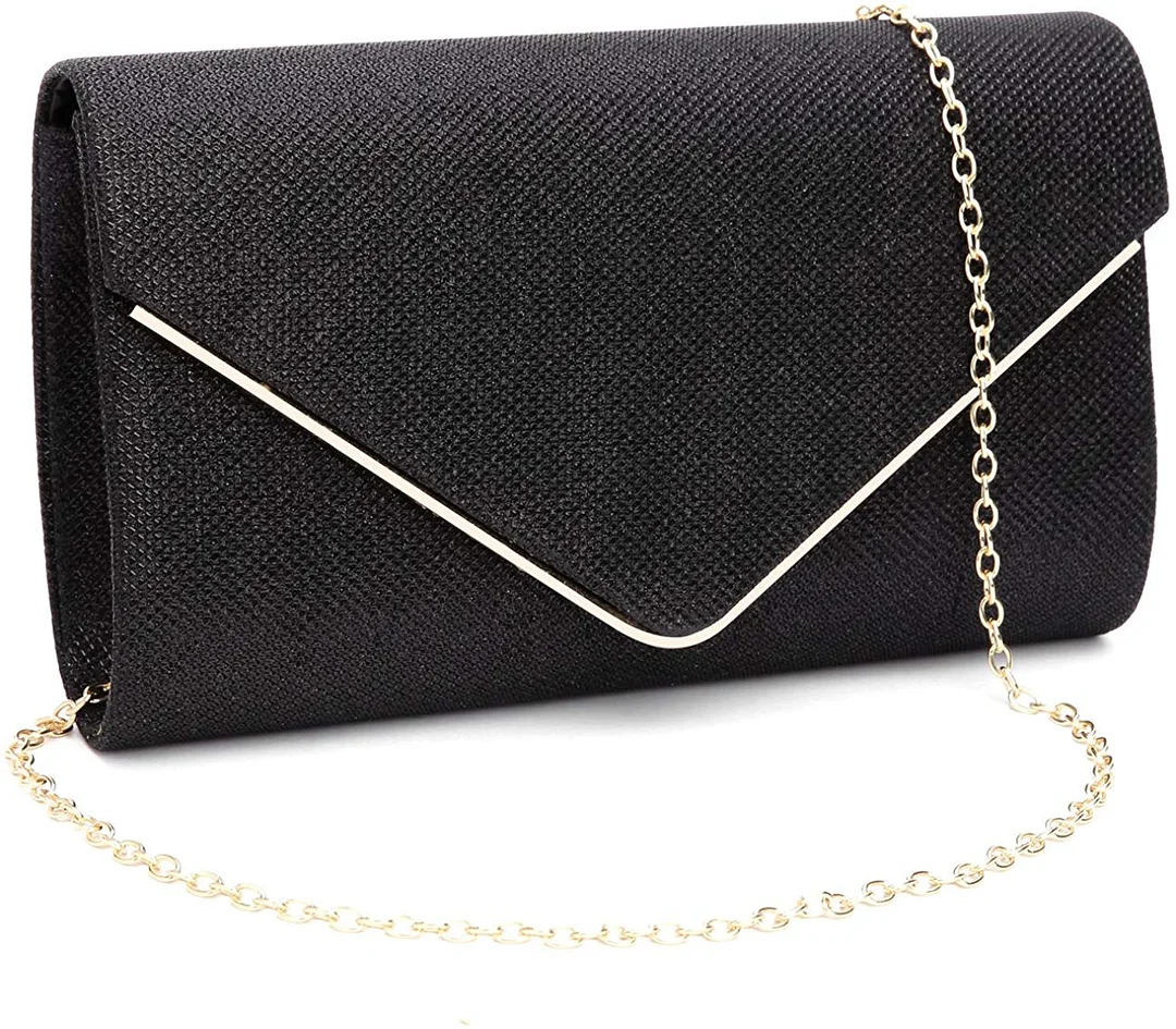 Womens Shining Envelope Clutch Purses Evening Bag Handbags For Wedding and Party