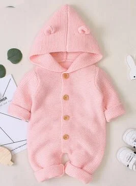 Baby Girl Romper Knitted Newborn Baby Clothes Romper With Hat Infant Toddler Jumpsuit For Kids Cotton Toddler Boys Jumpsuit