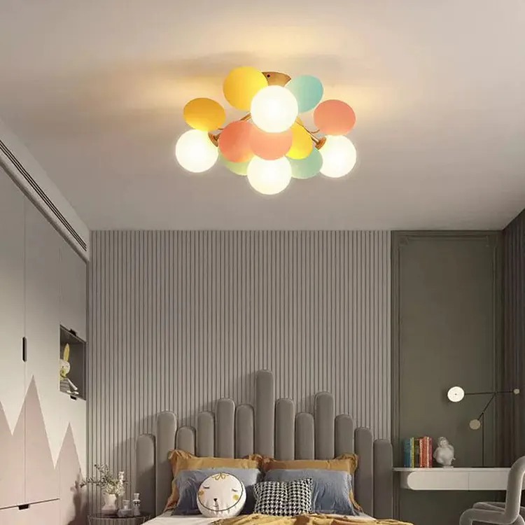 Jevon Modern Bubble Cluster Ceiling Light Colorful
