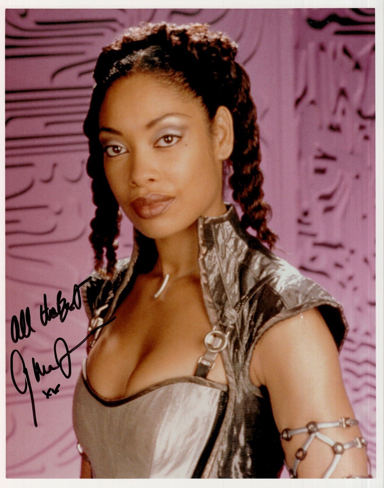 GINA TORRES hand-signed BEAUTIFUL & SEXY 8x10 CLOSEUP uacc rd coa CLEOPATRA 2525