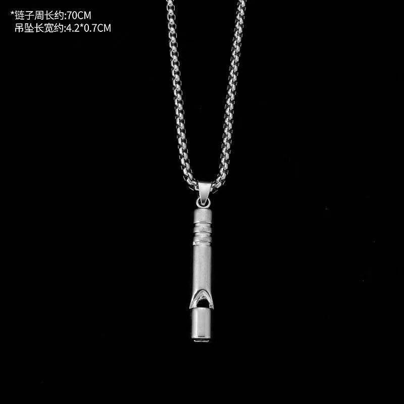Hip-Hop Vintage Style Animal Letter Alloy Titanium Steel Plating Men’s Pendant Necklace Men Pendant Necklaces