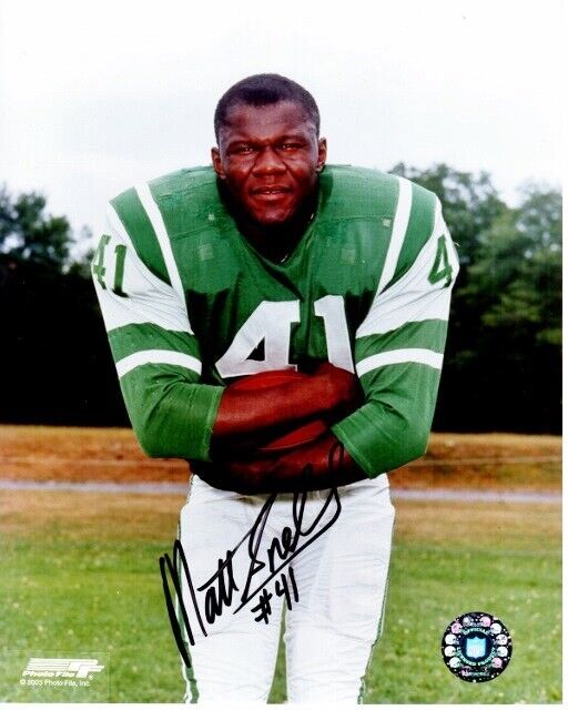 Matt Snell Signed New York Jets 8x10 inch Photo Poster painting - Super Bowl III Champion