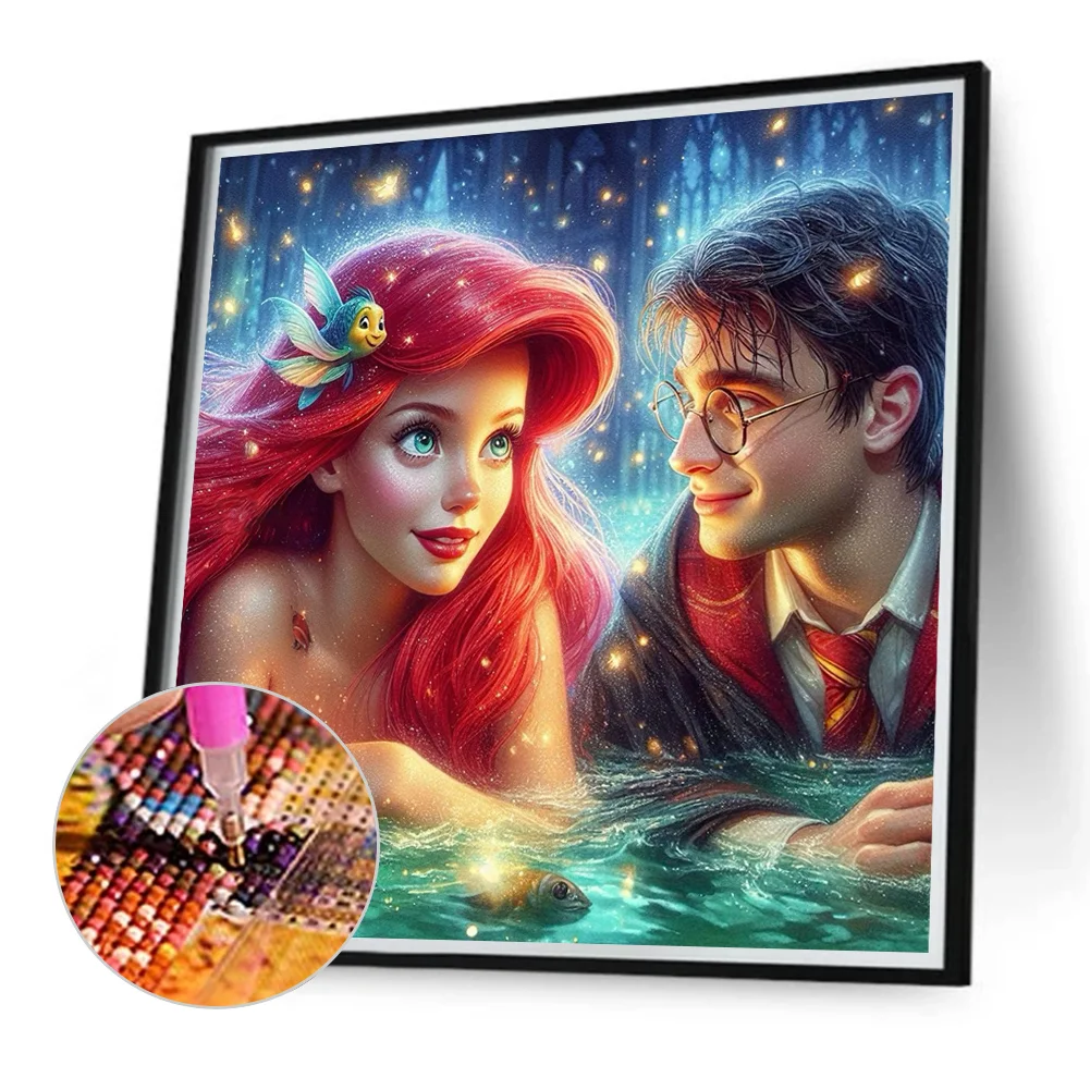 Diamond Painting - Full Round Drill - Ariel Harry Potter(Canvas|40*40cm)