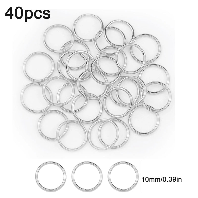 1 Set Diameter 3mm Diameter 4mm Diameter 5mm Alloy Solid Color Open Jump Rings Jewelry Accessories