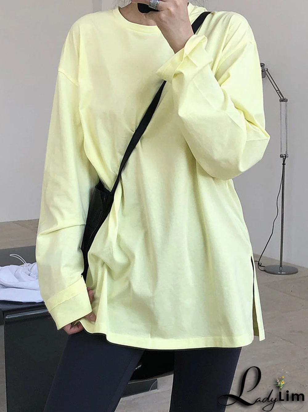 Original Solid Long Sleeve T-Shirts Tops