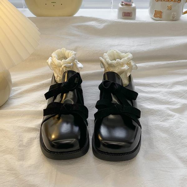 Shoes Black Sneakers Woman-shoes Roses 2025 Retro Butterfly-knot Women's Sneakers Summer 2025 Shoes Woman-shoes New Roses Black