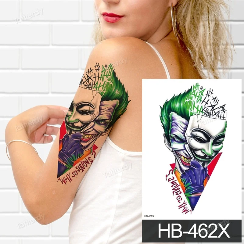 Waterproof Temporary Tattoo Sticker Butterfly Flower Wing Fake Tatto Big Tatoo Tatouage Temporaire Back Chest For Women Girl