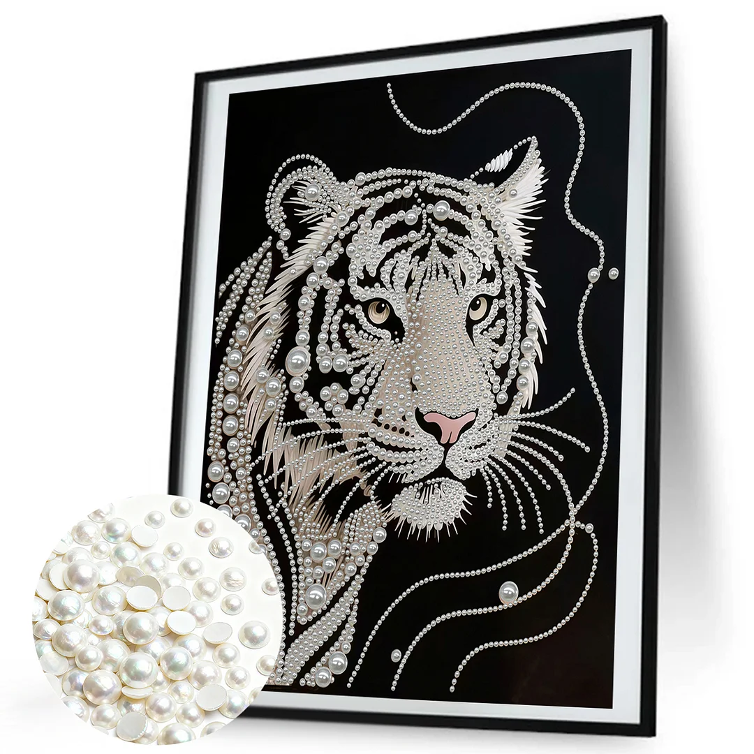 Tiger DIY Pearl Painting Art Kits Without Frame 30x40cm for Adults Home Decor