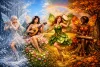 Luxury AB Velvet Diamond Painting Kit - The Four Seasons