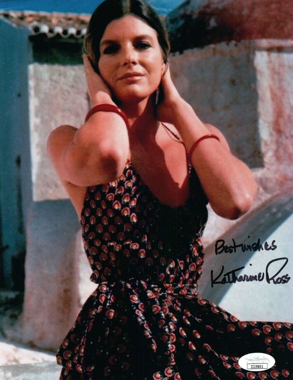 Katharine Ross Signed Autographed 8X10 Photo Poster painting Vintage Sexy Dress JSA II25901