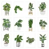 12pcs Mini Square Diamond Painting -Plant