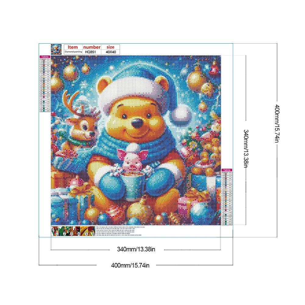 Diamond Painting - Full Round Drill - Winnie the Pooh(Canvas|40*40cm)