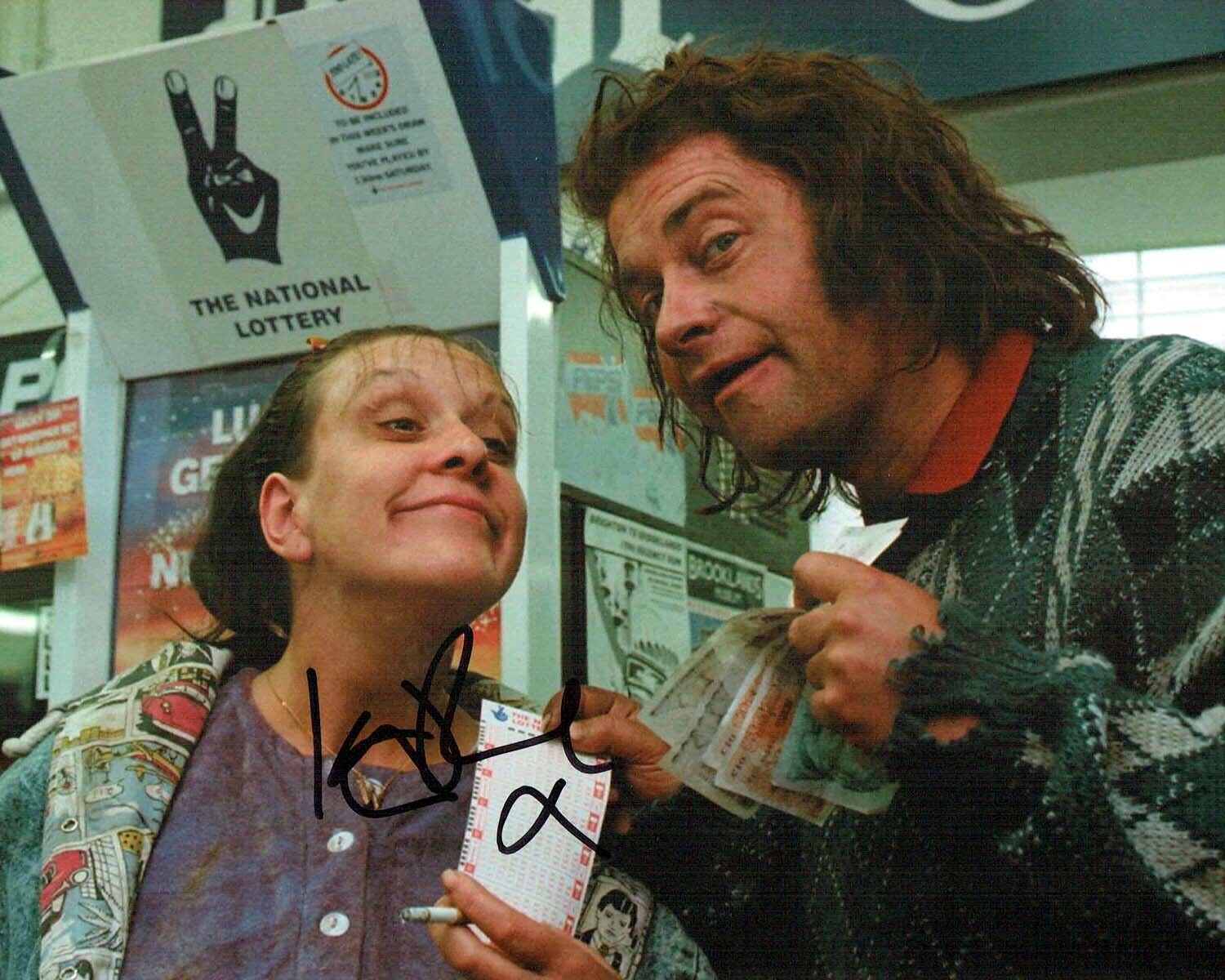 Kathy BURKE SIGNED Autograph Wayne & Waynetta SLOB Photo Poster painting 3 AFTAL COA