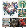 (Multi Style)Signboard-Full Embroidery 3 Strands 11CT Stamped Cross Stitch-40*50CM