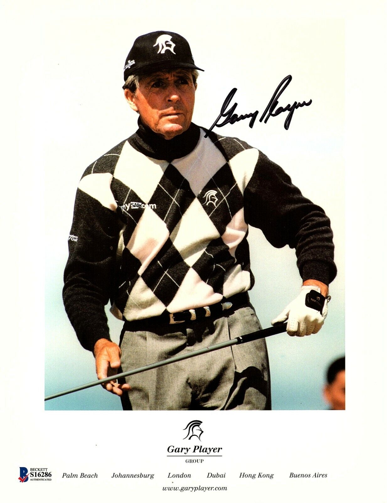 GARY PLAYER Signed Autographed 8.5X11 Photo Poster painting BAS BECKETT #S16286