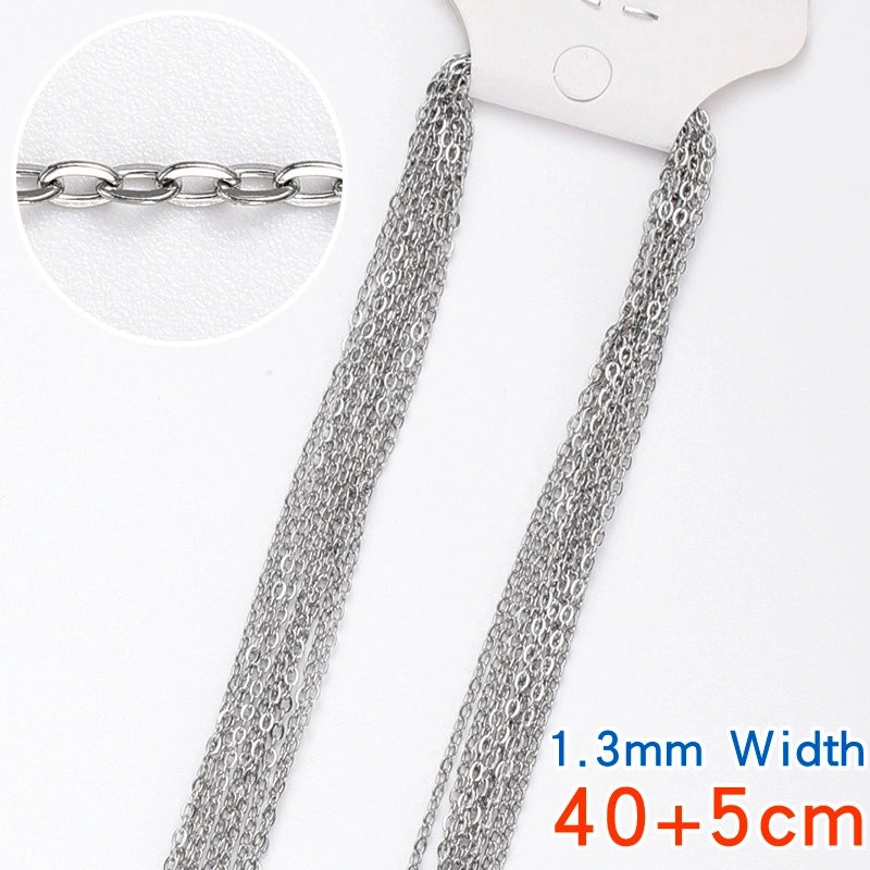 1 Piece Titanium Steel Solid Color Chain