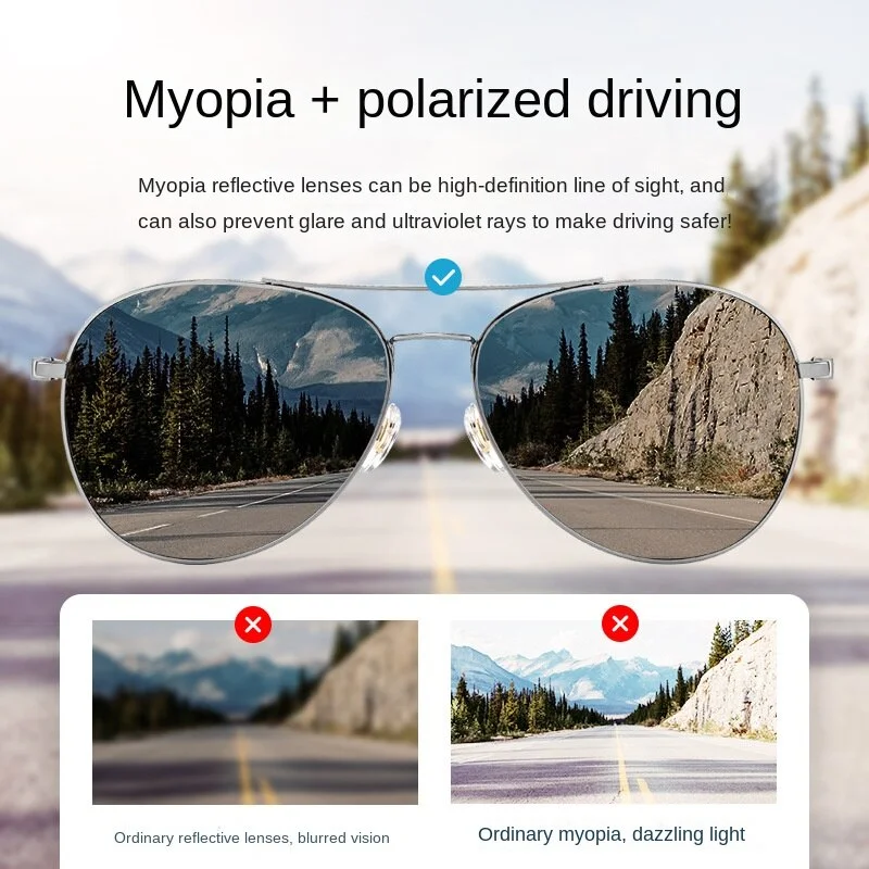 Men's Myopia glasses for Driving Prevent Ultraviolet Rays
