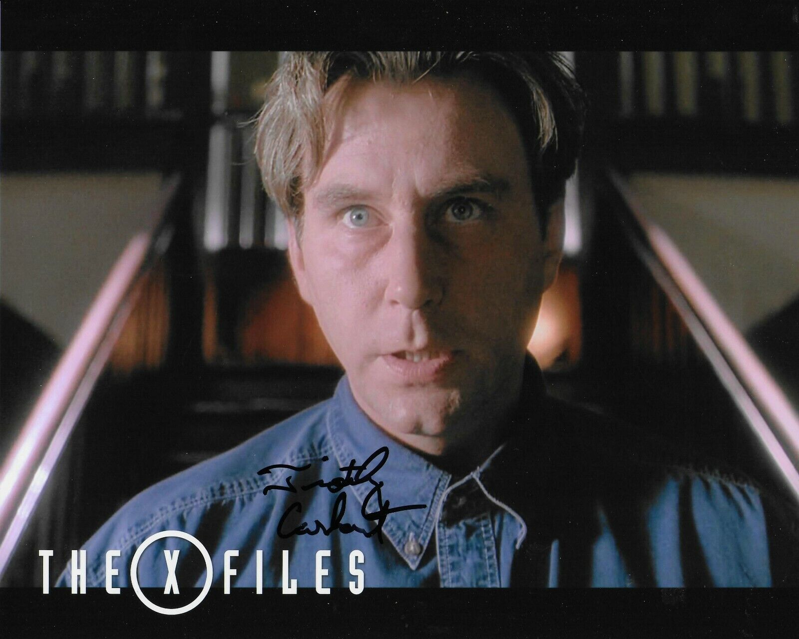 Timothy Carhart The X-Files Original Autographed 8X10 Photo Poster painting