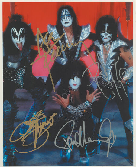 KISS Signed Photo Poster paintinggraph - Rock Group Stars - preprint