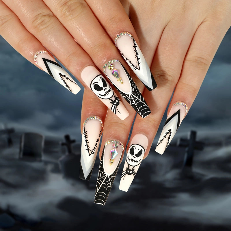 Halloween Cool Style Blood Stains Press-on Nails 1 Set
